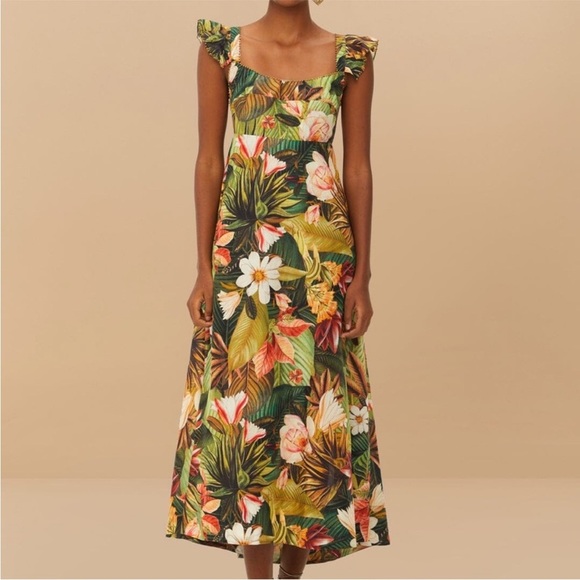 Farm Rio Botanical Forest maxi dress - Picture 10 of 11